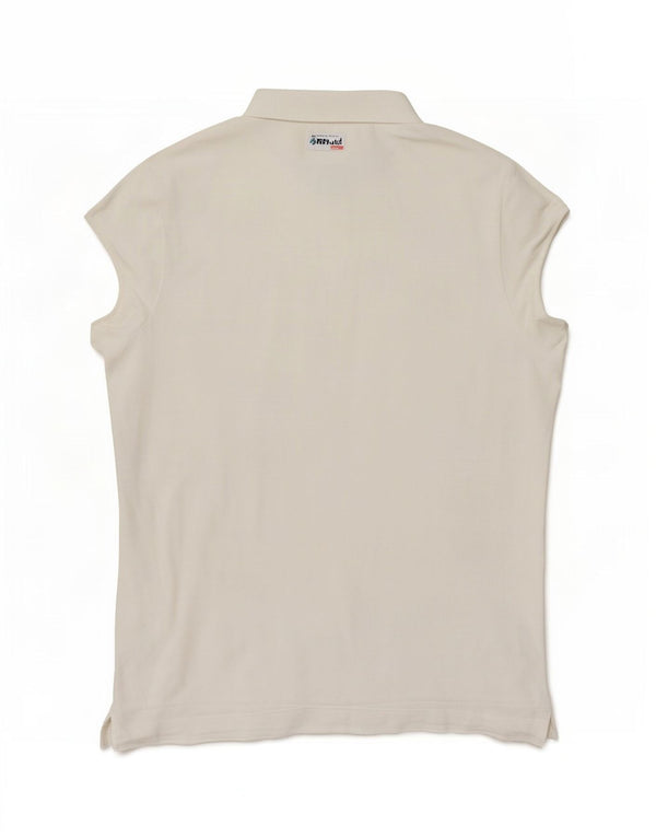 Puma Damen Poloshirt UK 12 Medium Weiß