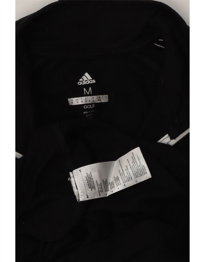 Adidas Herren-Pullover-Trainingsanzug-Oberteil mit Reißverschluss, Mittelschwarzes Polyester