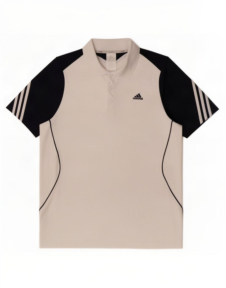 Adidas Herren Clima 365 Poloshirt Mittelweißes Colourblock-Polyester