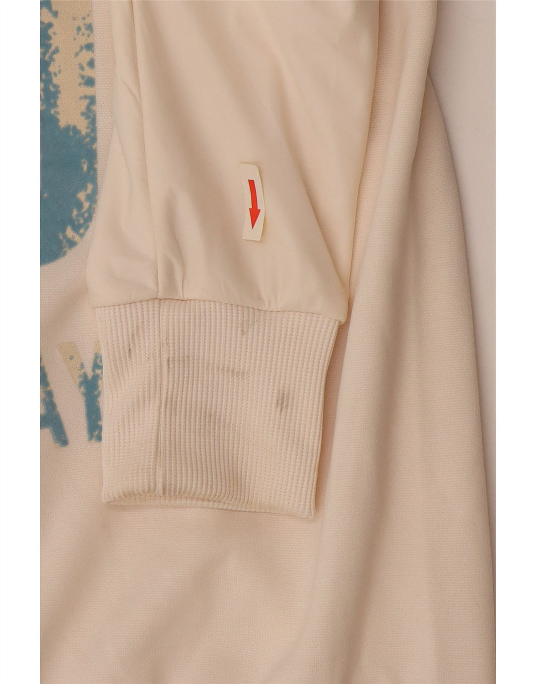 Puma Womens Graphic Trainingsanzug Top Jacke UK 6 XS Weiß Polyester