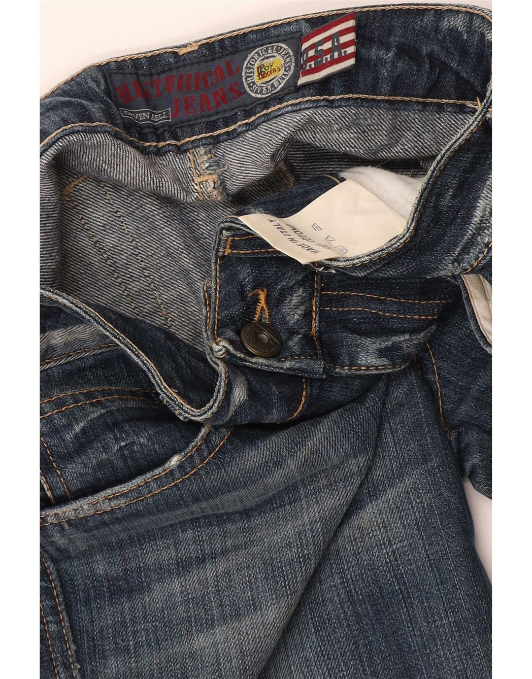 Roy Rogers Damen Slim Jeans W30 L27 Blaue Baumwolle