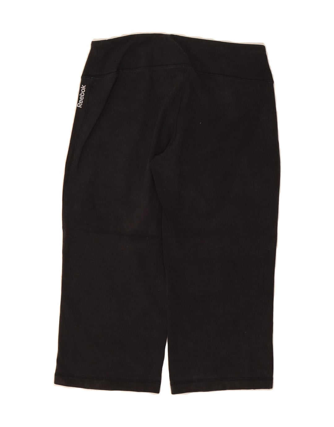 REEBOK Womens Capri Tracksuit Trousers UK 12 Medium Black Vintage Reebok and Second-Hand Reebok from Messina Hembry 
