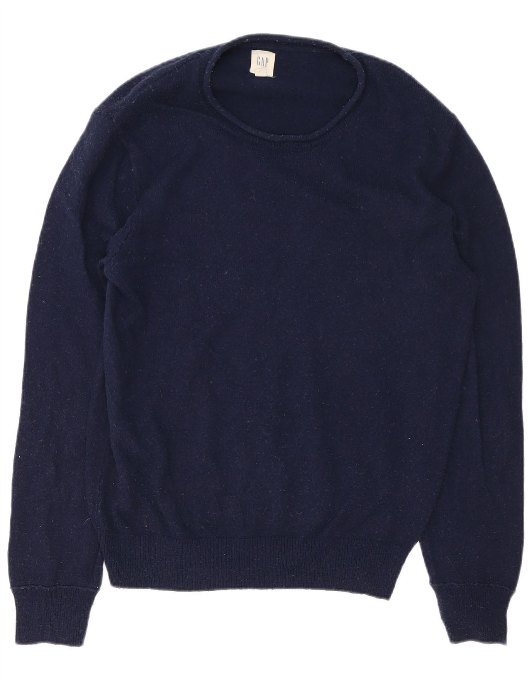 Gap Herren-Pullover mit Rundhalsausschnitt, groß, marineblaue Merinowolle