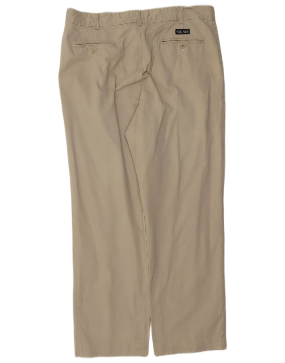 Woolrich Herren gerade Chinohose W36 L29 Beige Baumwolle