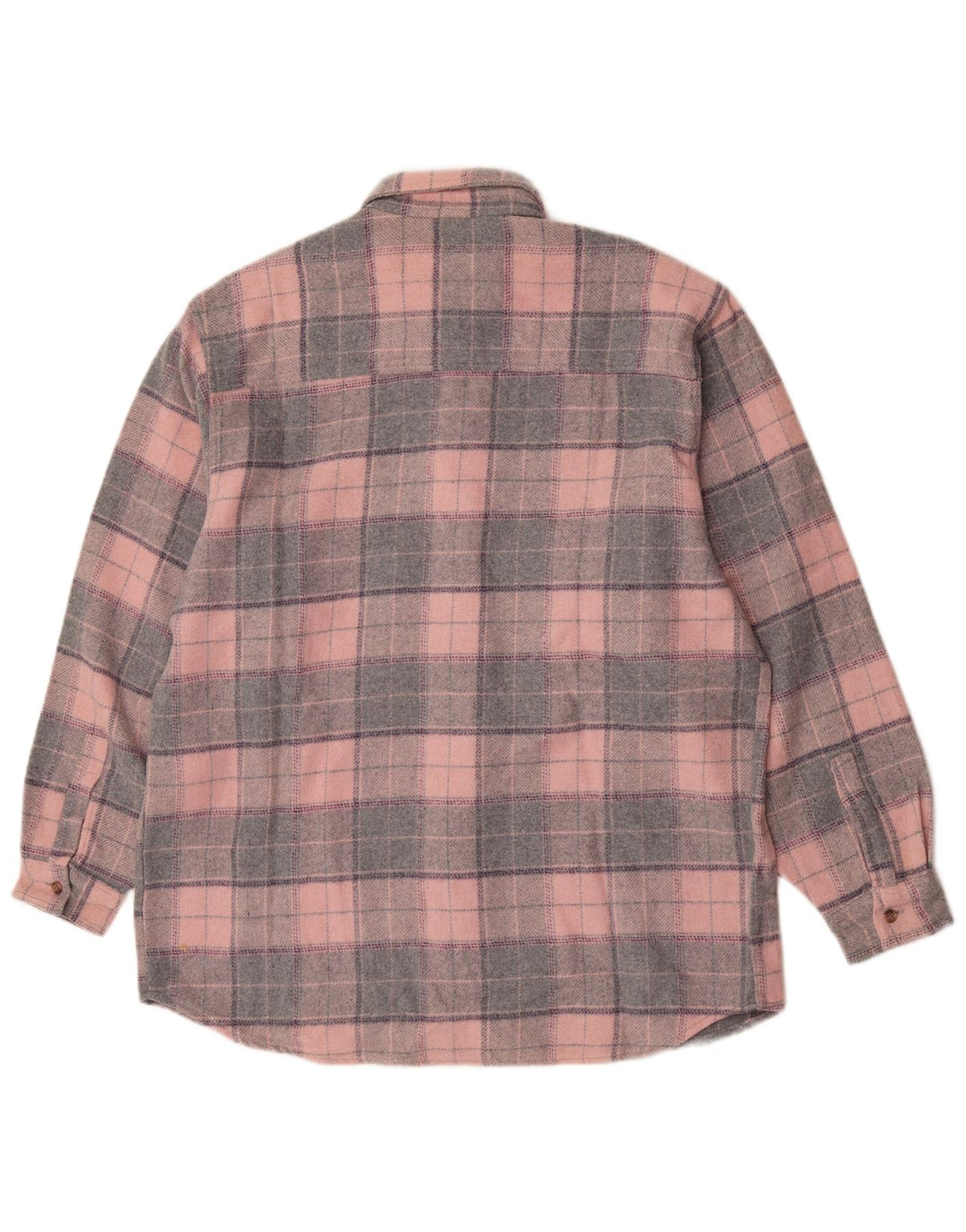 Invicta Herren-Flanellhemd, groß, rosa kariert, Polyester