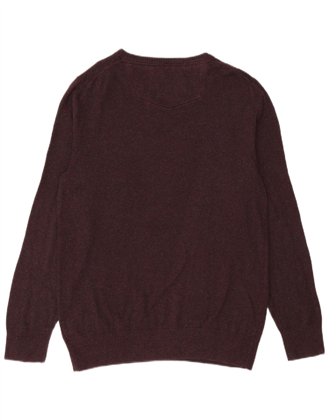 Fat Face Herren-Pullover mit V-Ausschnitt, Größe L, Baumwolle, Lila