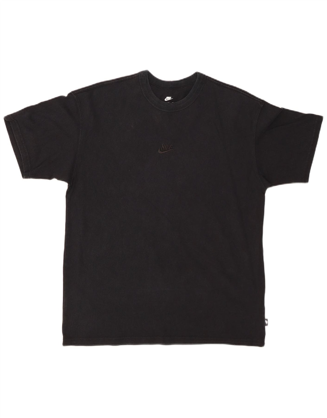 NIKE Herren-T-Shirt mit lockerer Passform, mittelschwarze Baumwolle