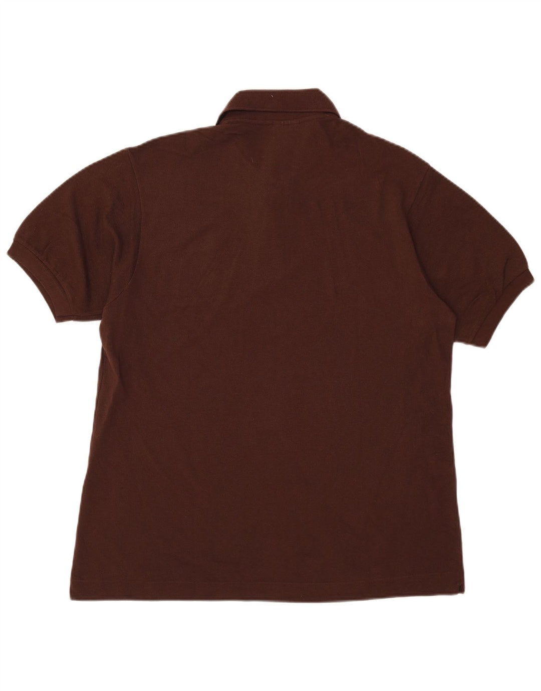 Lacoste Herren-Poloshirt, Größe 5, groß, braune Baumwolle