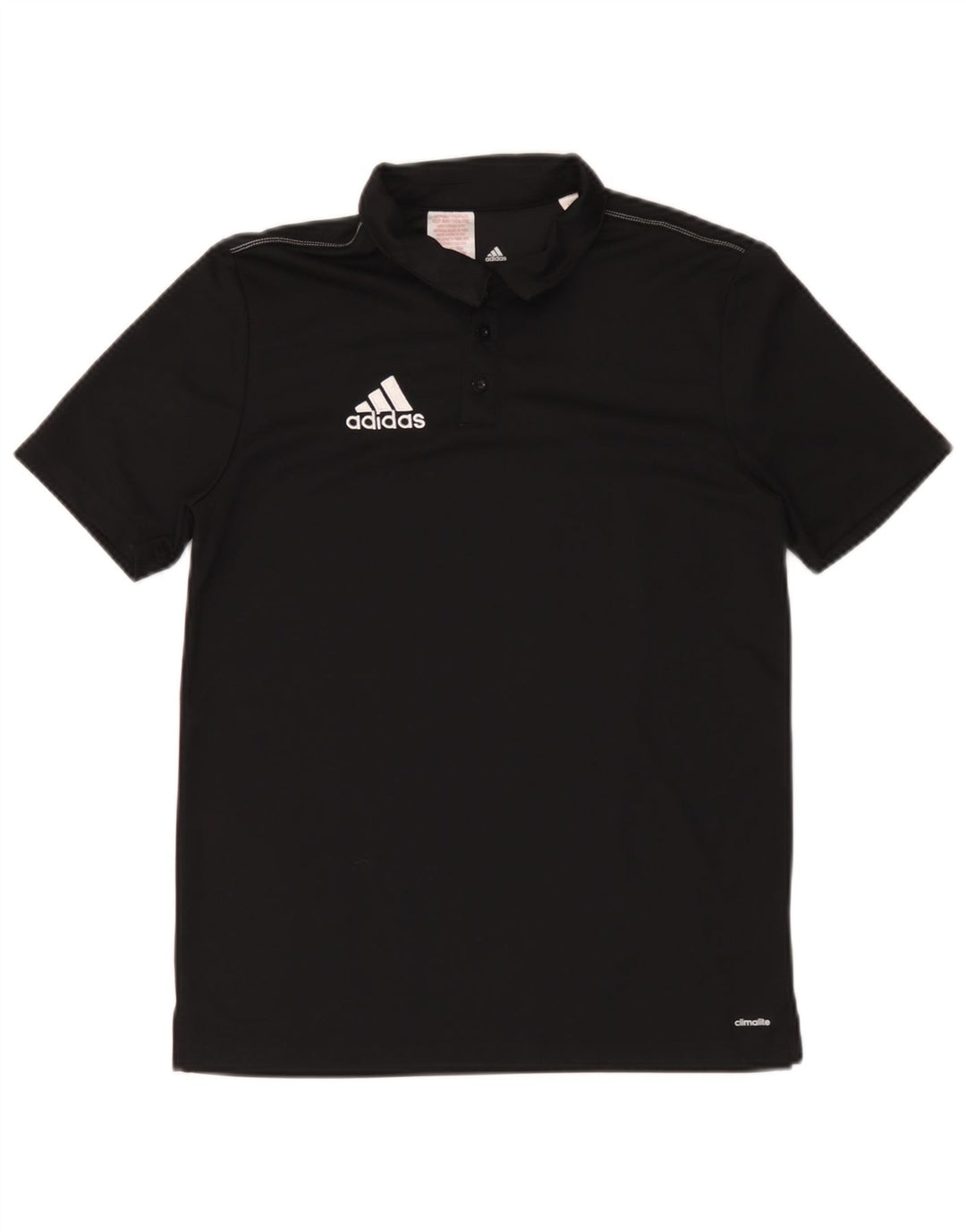 Adidas Jungen Climalite Poloshirt 13–14 Jahre, schwarzes Polyester