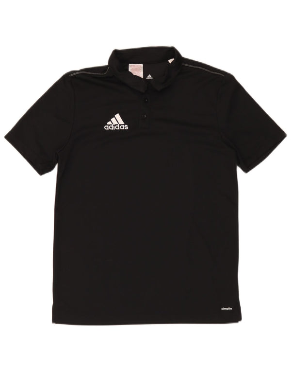 Adidas Jungen Climalite Poloshirt 13–14 Jahre, schwarzes Polyester