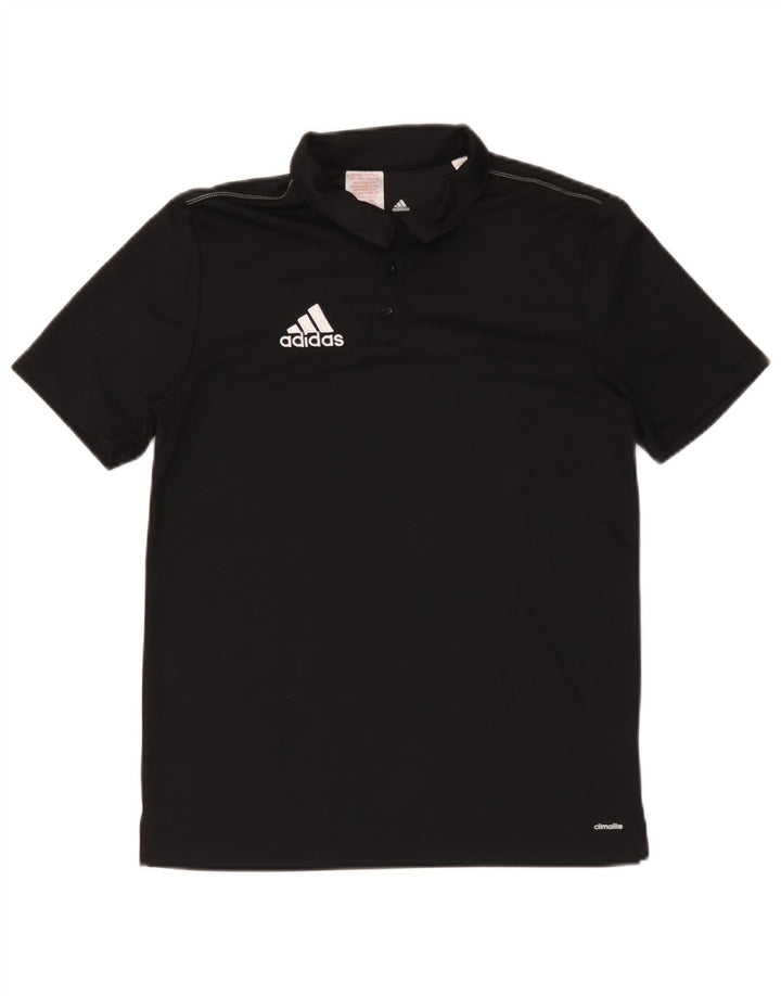 Adidas Jungen Climalite Poloshirt 13–14 Jahre, schwarzes Polyester