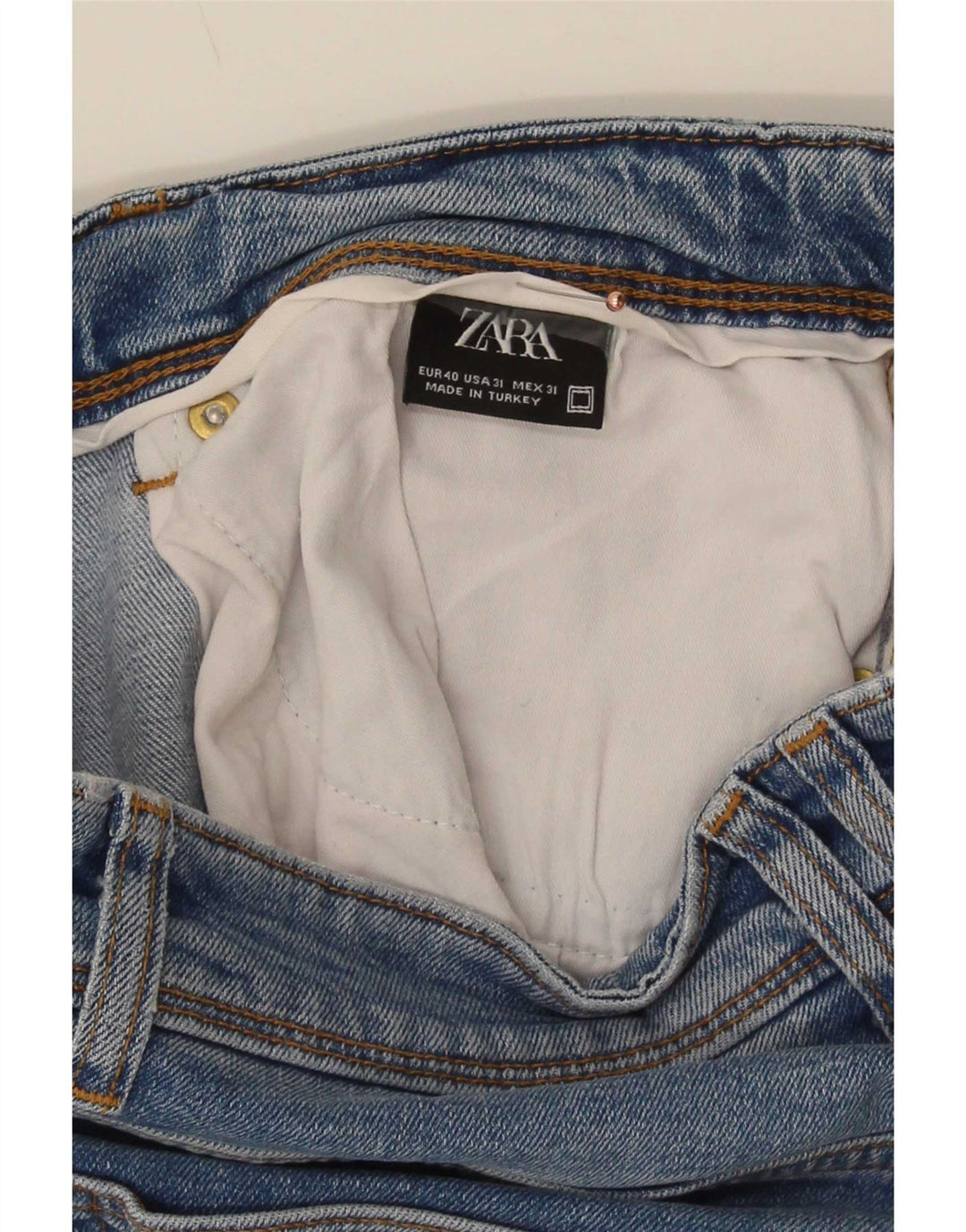 Zara Herren Slim Jeans EU 40 Mittel W31 L30 Blau