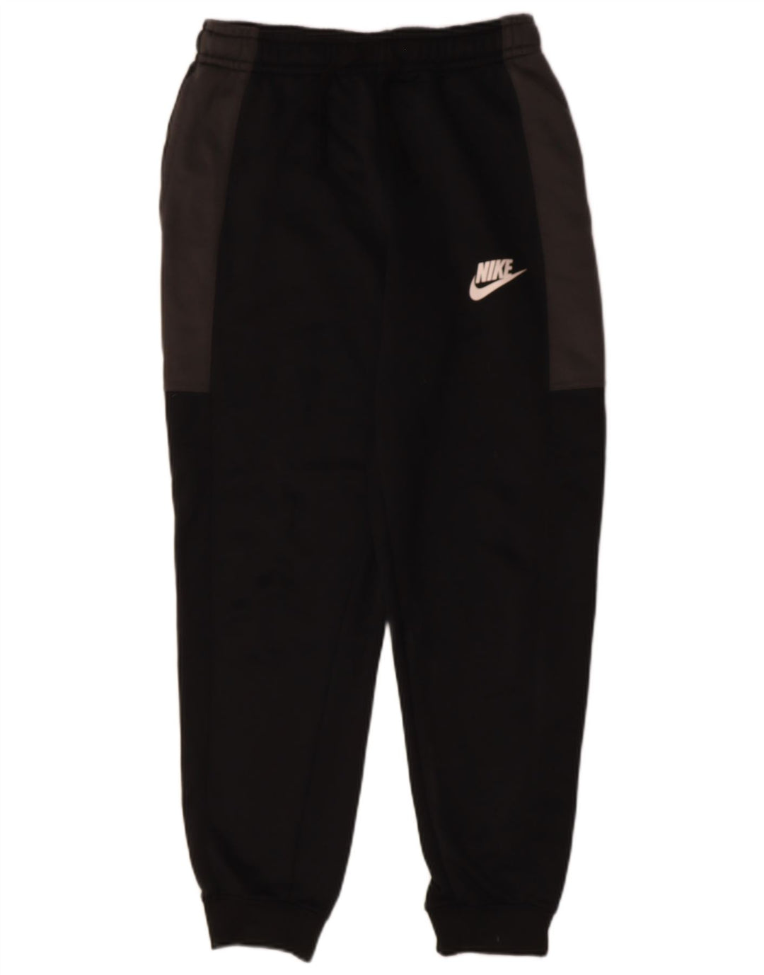 NIKE Mens Tracksuit Trousers Joggers Medium  Black Colourblock Polyester