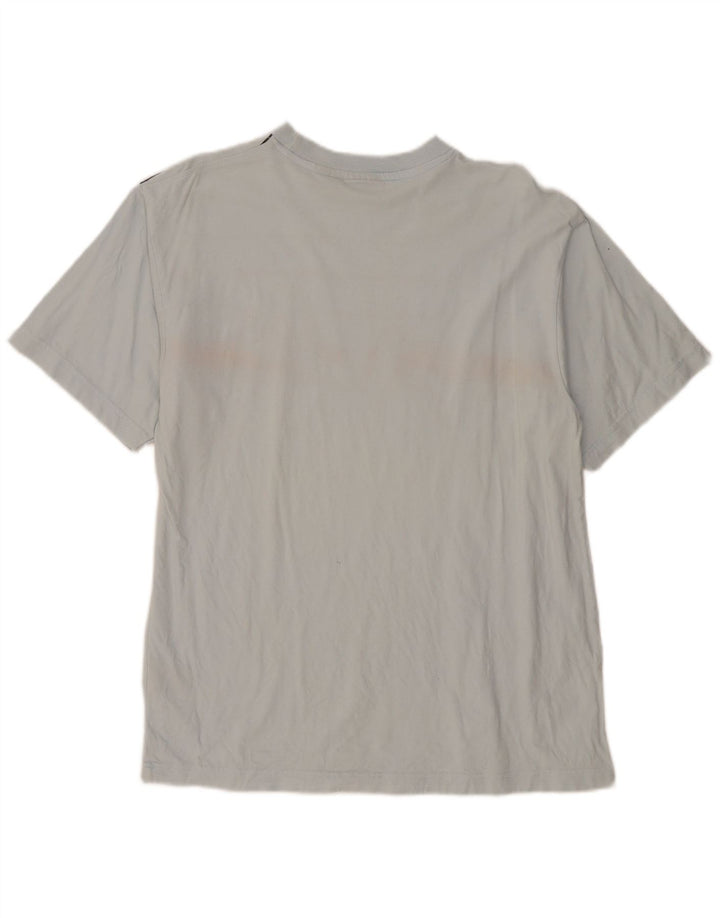 Fila Herren-T-Shirt mit Grafik, groß, grau gestreift, Baumwolle