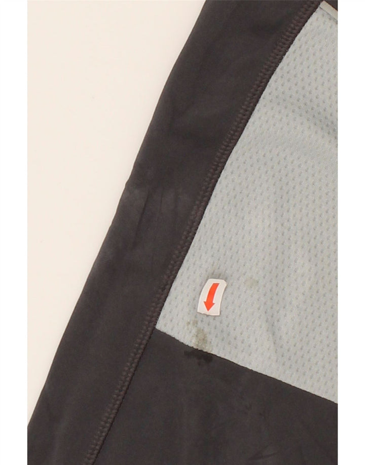 PUMA Mens Hooded Zip Neck Pullover Tracksuit Top Medium Grey Colourblock Vintage Puma and Second-Hand Puma from Messina Hembry 