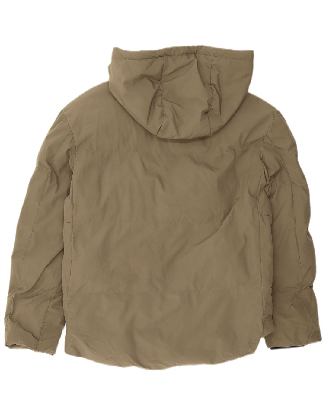 Zara Herren-Jacke mit Kapuze, gepolstert, UK 38, Mittel-Khaki, Polyester