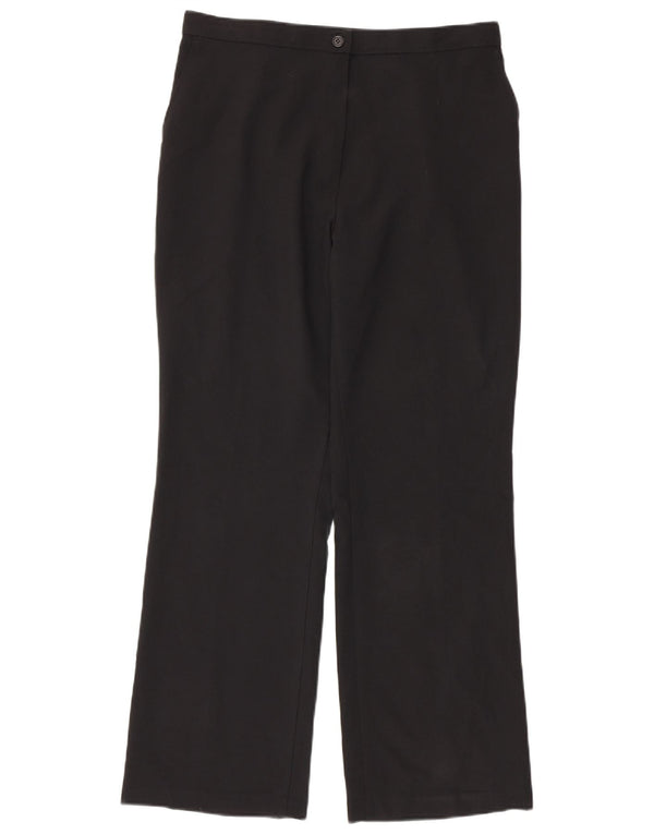 Marks & Spencer Damen Gerade Freizeithose UK 16 Large W34 L31 Schwarz