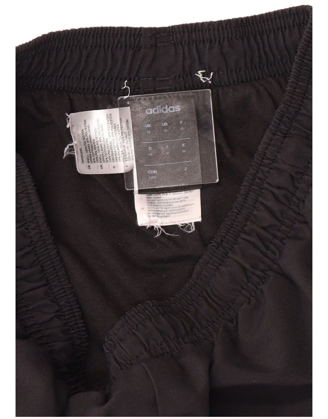 Adidas Herren-Trainingshose, mittelschwarz, gestreift, Polyester