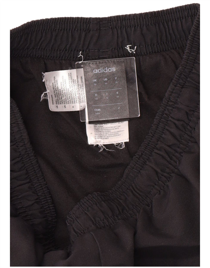 Adidas Herren-Trainingshose, mittelschwarz, gestreift, Polyester