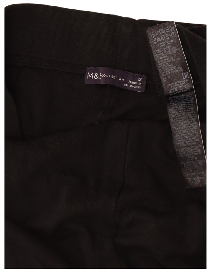 Marks & Spencer Damen Leggings UK 12 Mittelschwarze Viskose