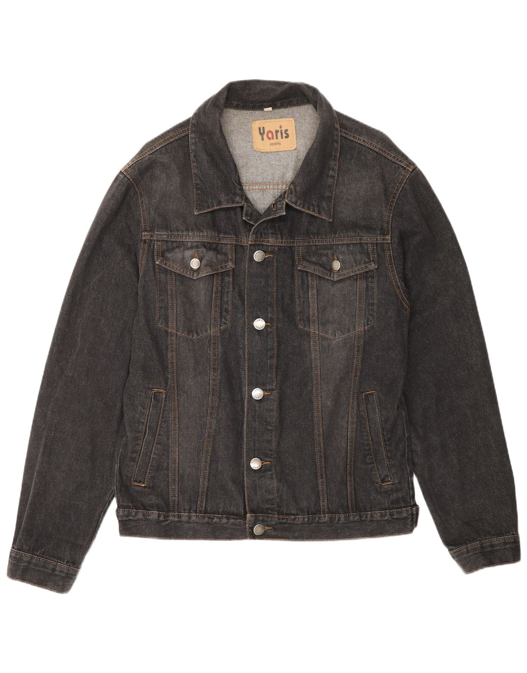 Vintage Herren Jeansjacke UK 42 XL Graue Baumwolle