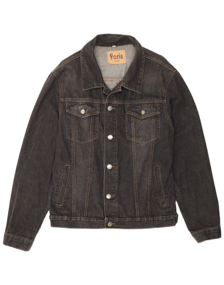 Vintage Herren Jeansjacke UK 42 XL Graue Baumwolle