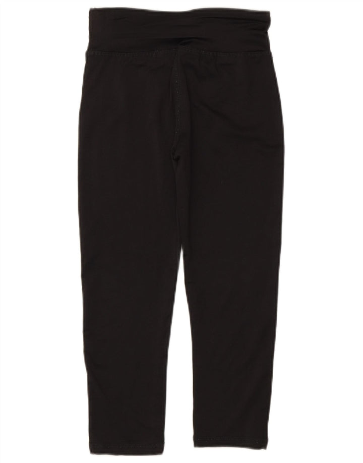 Reebok Capri-Leggings mit Grafik für Mädchen, 10–11 Jahre, schwarzes Polyester