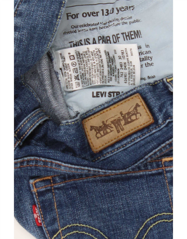 Levi's Damen Capri-Jeans W30 L18 Blaue Baumwolle