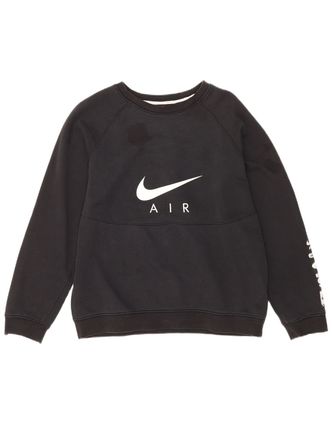 NIKE Jungen-Sweatshirt mit Grafik, 13–14 Jahre, XL, schwarze Baumwolle