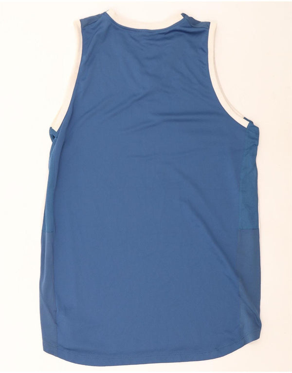 Nike Herren-Trägershirt, groß, 3XL, blaues Farbblock-Polyester