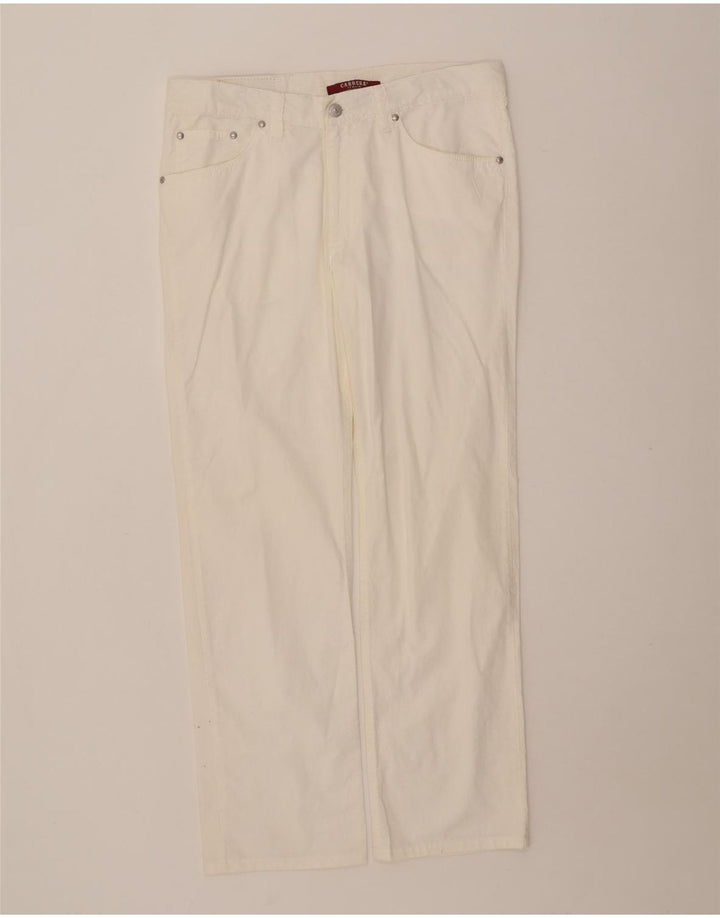 Carrera Herren 700 Regular Fit Freizeithose, Größe 33, weiße Baumwolle