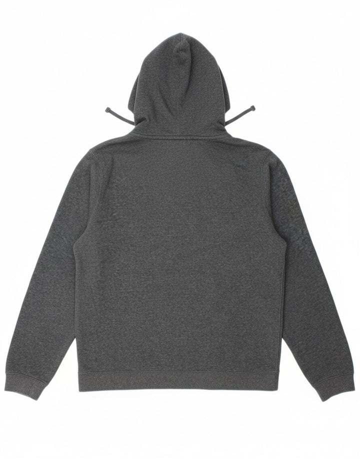 NIKE Mens Hoodie Jumper Medium Grey Cotton