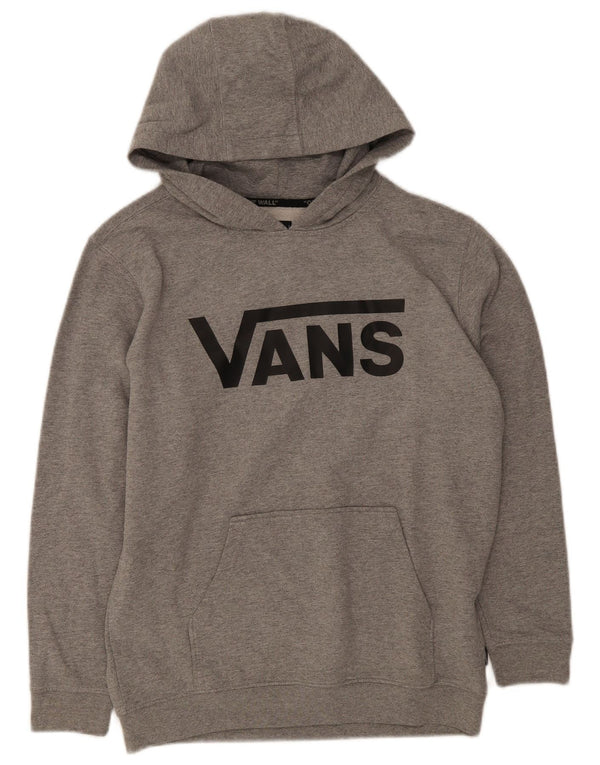 Vans Damen Graphic Hoodie Pullover UK 18 XL Grau Baumwolle
