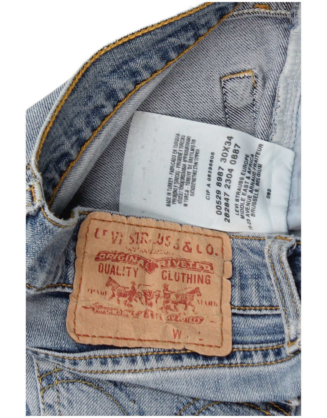 Levi's Damen Bootcut Jeans W30 L32 Blaue Baumwolle