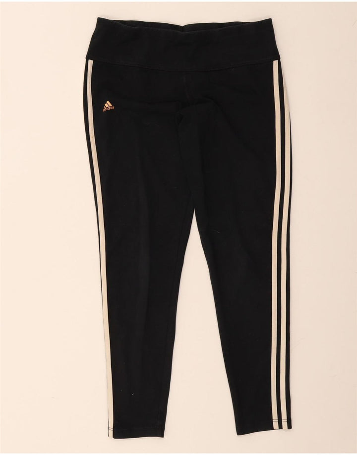 ADIDAS Damen Climalite Leggings UK 16/18 Large Schwarz