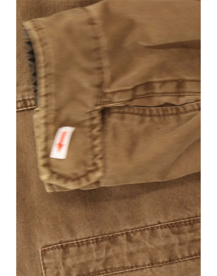 Camel Active Herren Militärjacke IT 56 3XL Braune Baumwolle