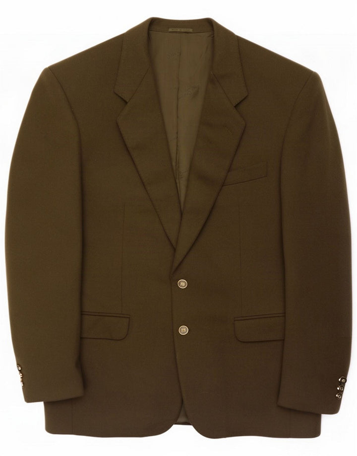 Pierre Cardin Herren-Blazer mit 2 Knöpfen, UK 38, mittlerer Khaki-Kaschmir