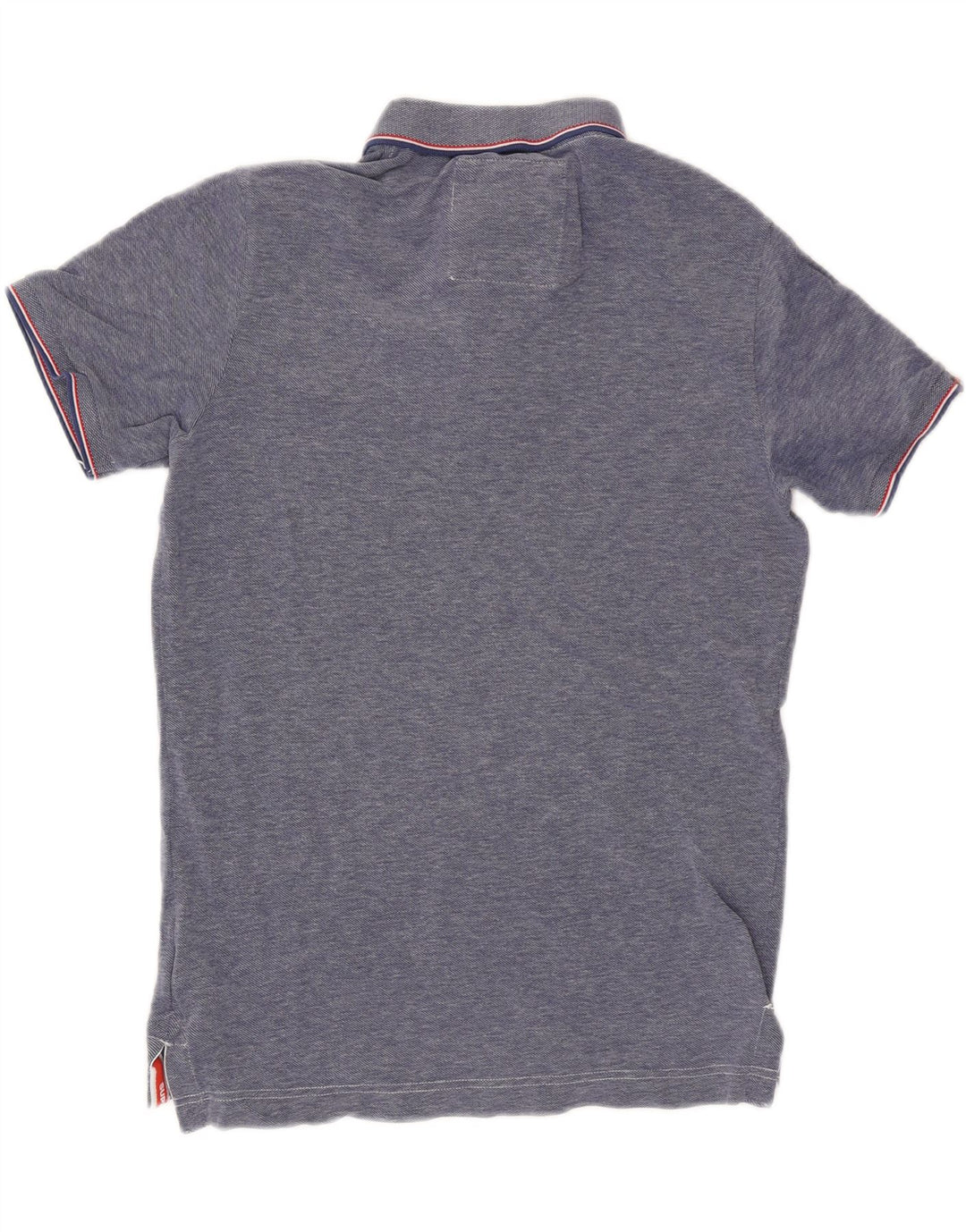 Superdry Herren-Poloshirt aus mittelblauer Baumwolle