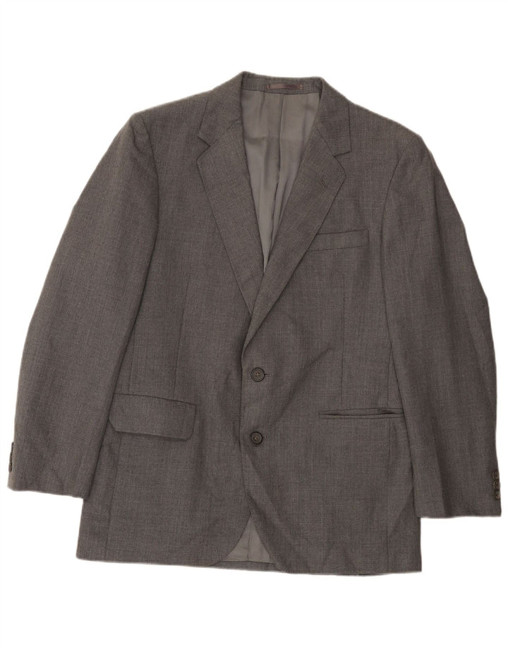 Aquascutum Herren-Blazer mit 2 Knöpfen, Gr. 36, klein, Grau