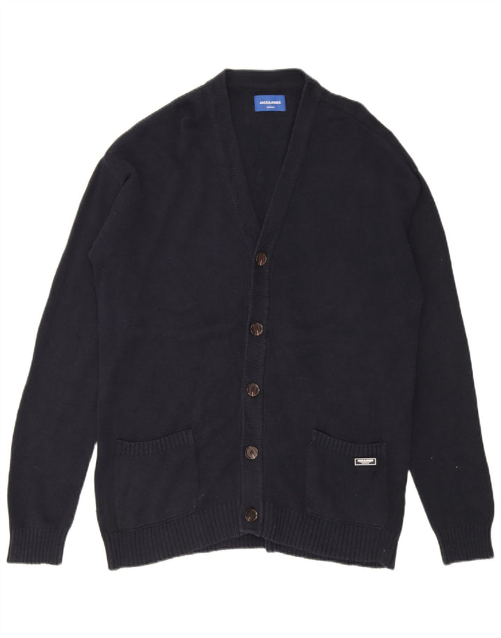Jack & Jones Herren-Strickjacke, groß, marineblau, Baumwolle