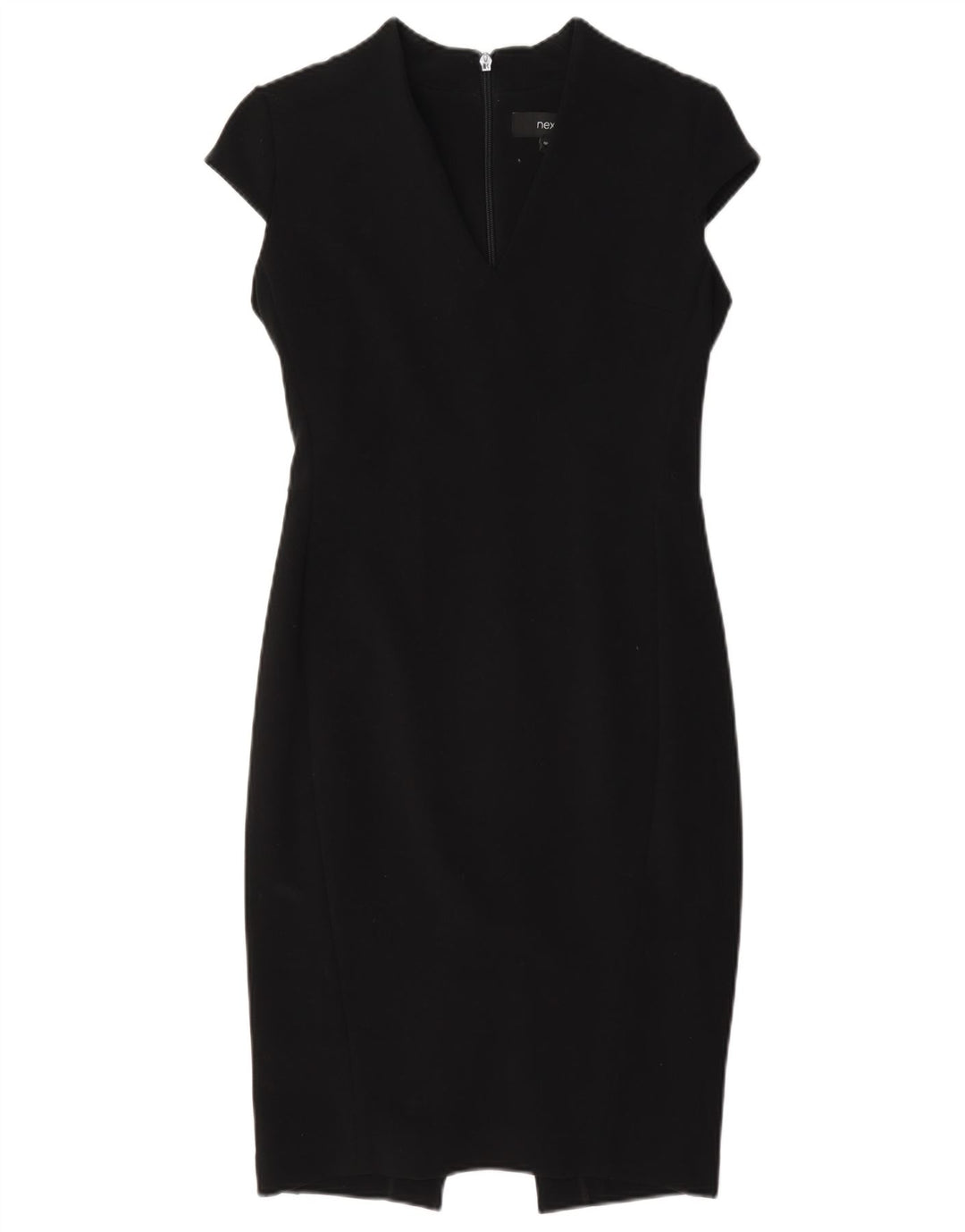 Next Damen Etuikleid UK 8 Small Schwarz Polyester