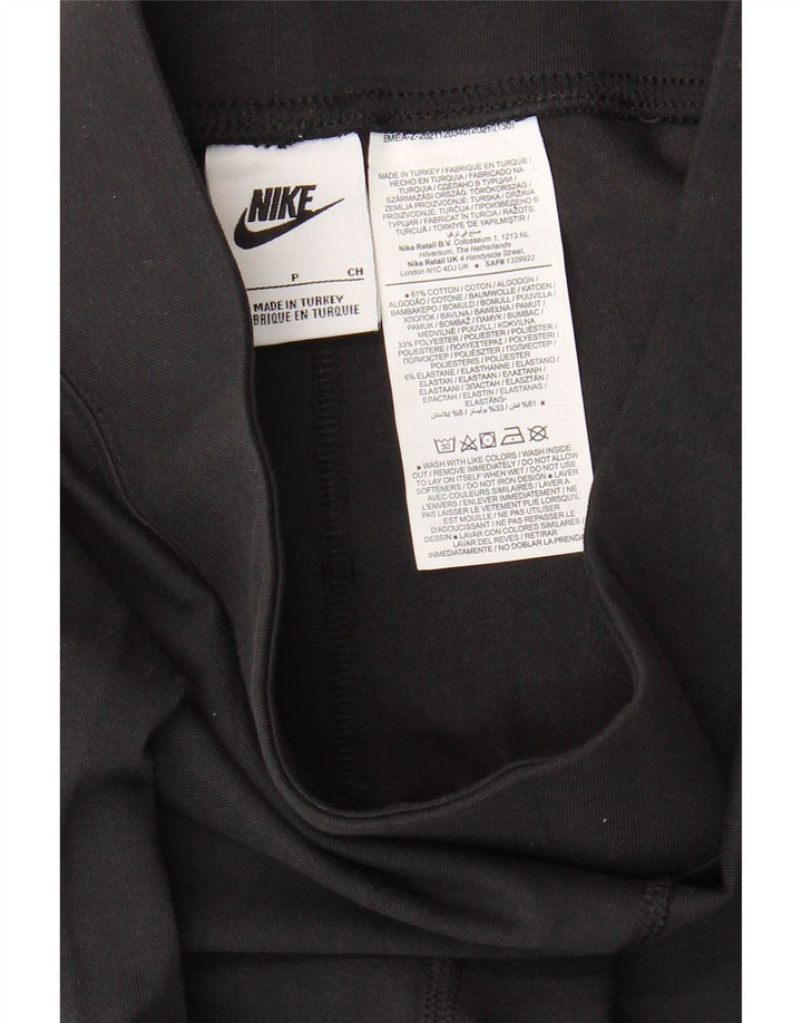 Nike Womens Graphic Leggings UK 10 Small Schwarz Baumwolle