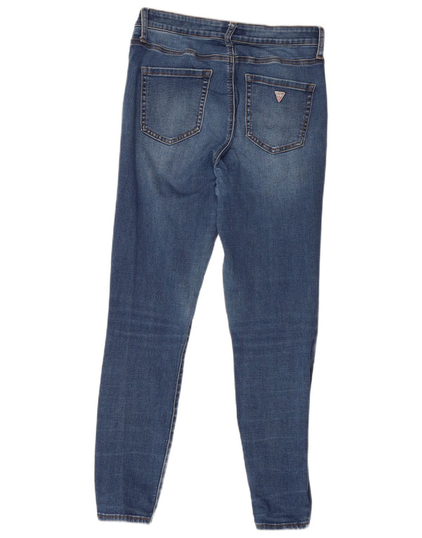 Guess Damen Sculpt Mid Rise Skinny Jeans W32 L27 Blaue Baumwolle