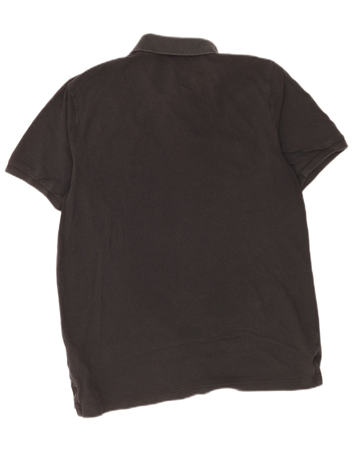 Nike Herren-Poloshirt, mittelgroß, schwarze Baumwolle