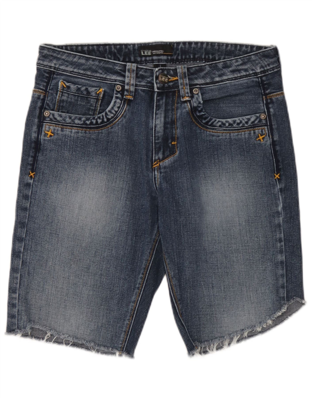 Lee Herren Jeansshorts W33 mittelblaue Baumwolle