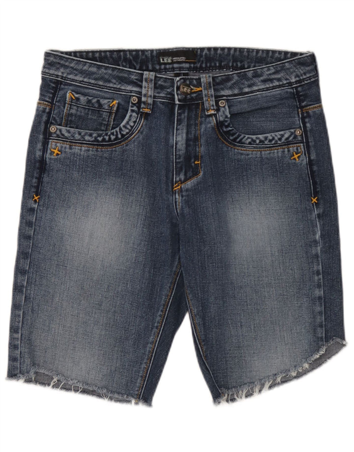 Lee Herren Jeansshorts W33 mittelblaue Baumwolle