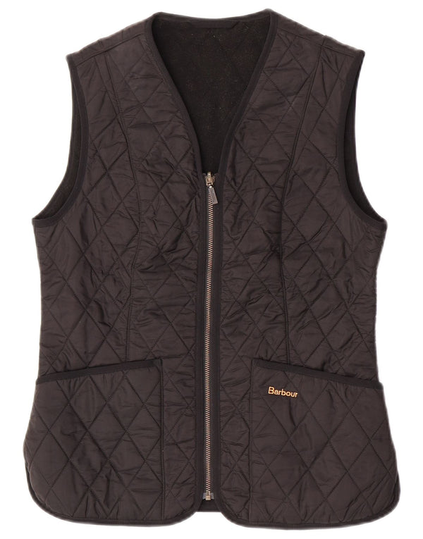Barbour Damen Steppweste UK 10 Small Schwarz Polyamid