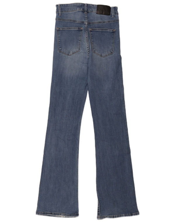 Dkny Damen Schlagjeans W27 L31 Blaue Baumwolle