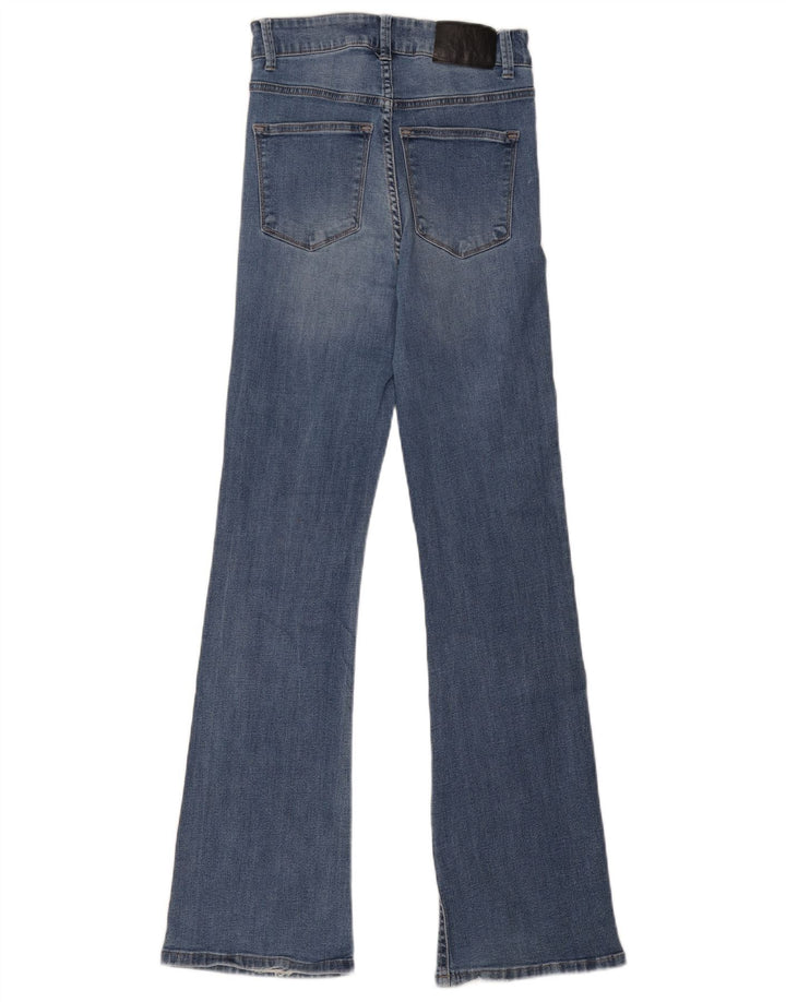 Dkny Damen Schlagjeans W27 L31 Blaue Baumwolle