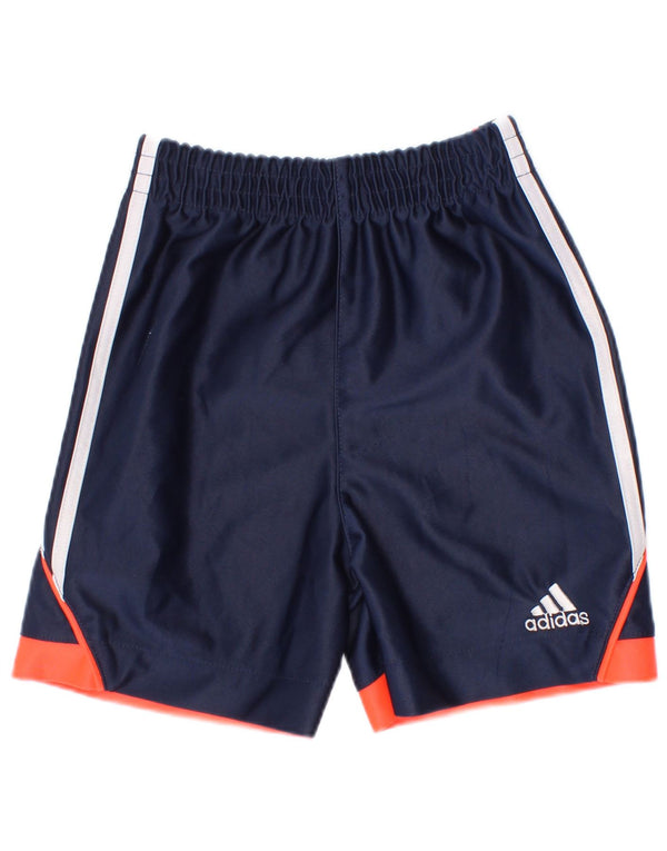 Adidas Baby-Jungen-Sportshorts, 18–24 Monate, marineblaues Colourblock-Polyester